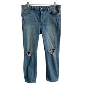 Sam Edelman The Mary Jane Boyfriend Button fly Straight Denim Jeans Womens 30 ￼
